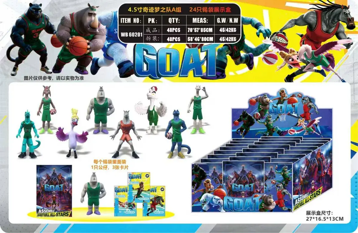 Figurki GOAT Basketbal All Stars zestaw 8 sztuk mix postaci