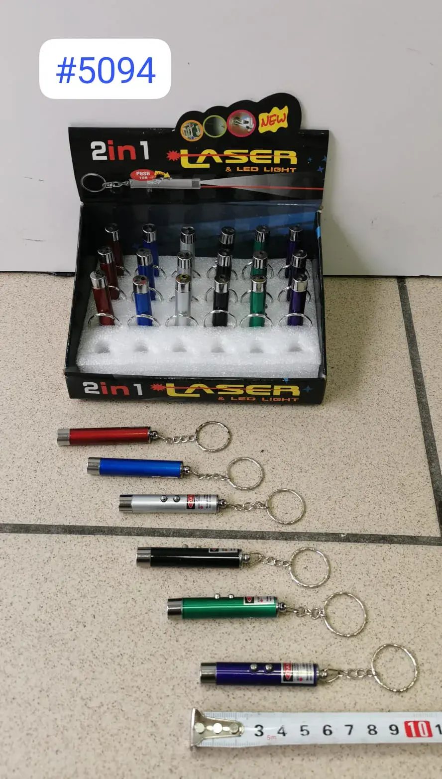 Zabawka Laser 2w1 z breloczkiem