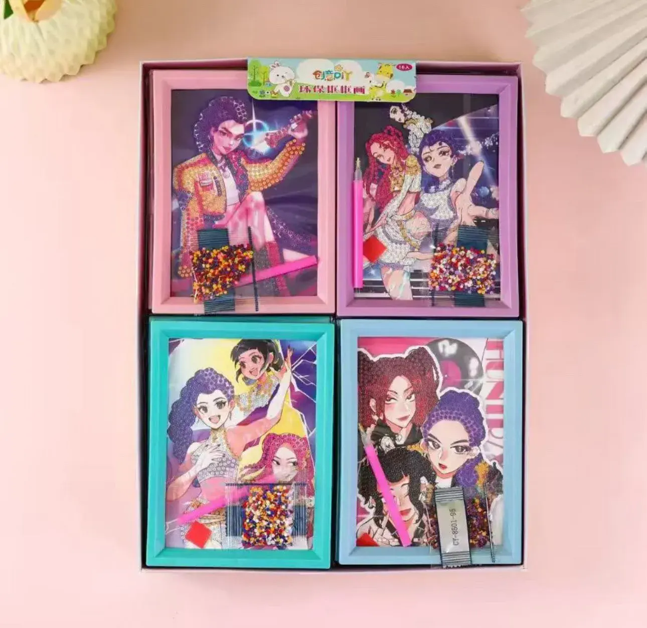 Zestaw DIY Malowanie Diamentowe Kpop Postaci