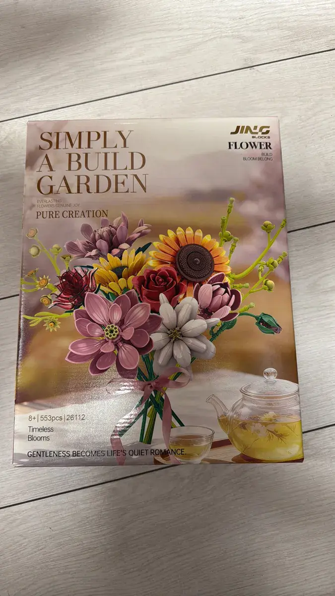 Klocki JING Flower Bukiet Kwiatów 553 elementy do składania