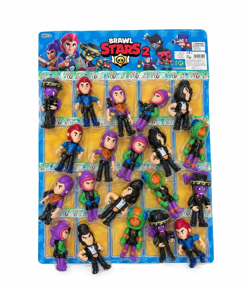 Figurki Brawl Stars 2 zestaw 20 sztuk kolorowe plastikowe