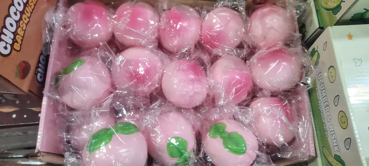 Różowy Squishy Owocowy Antystresowy Zabawka Miękka