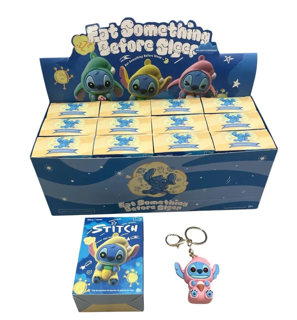 Brelok Stitch 3D Miniso Eat Something Before Sleep 12 szt.