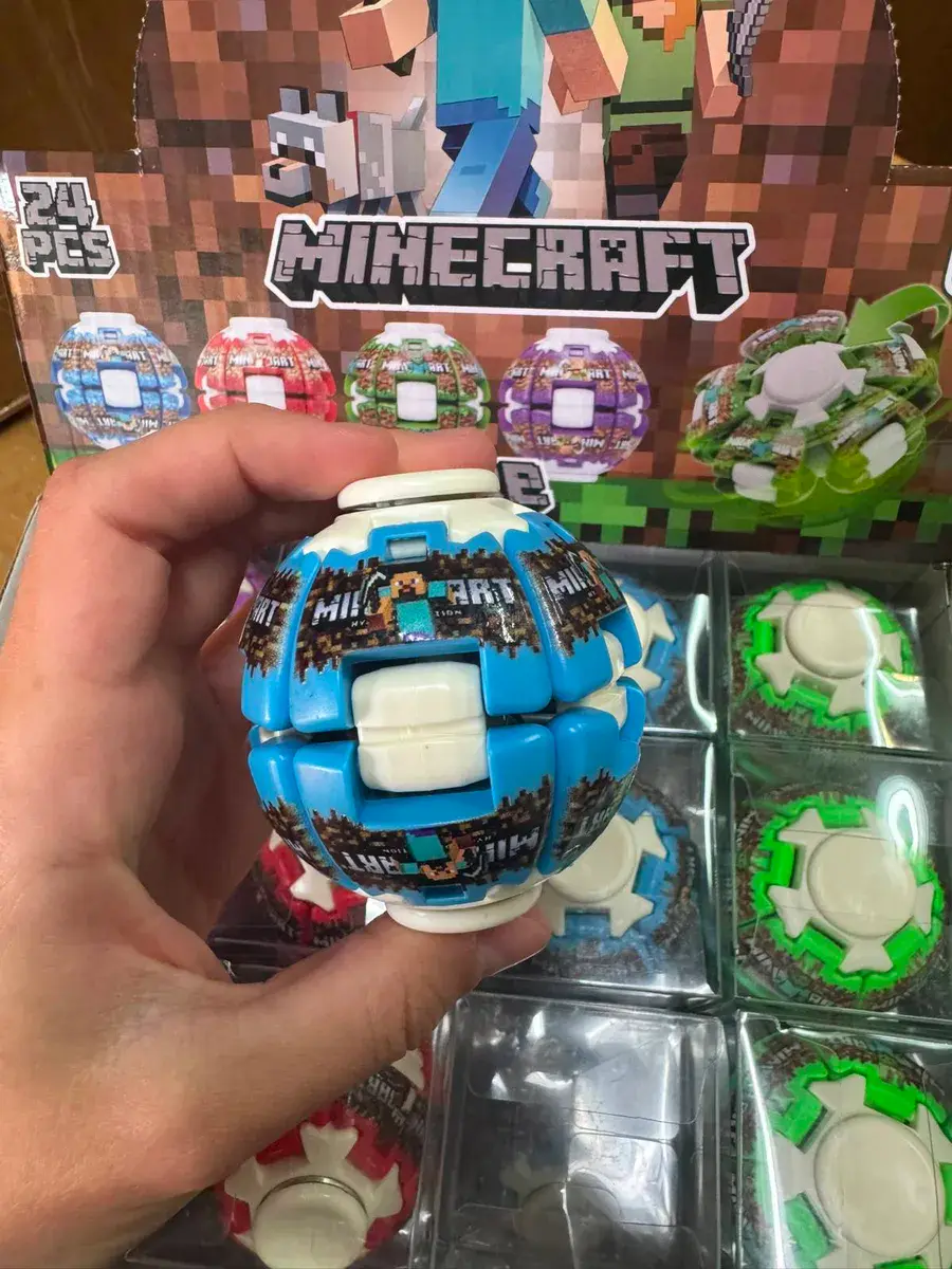 Kostka logiczna Minecraft kolorowa 24 sztuki zestaw edukacyjny