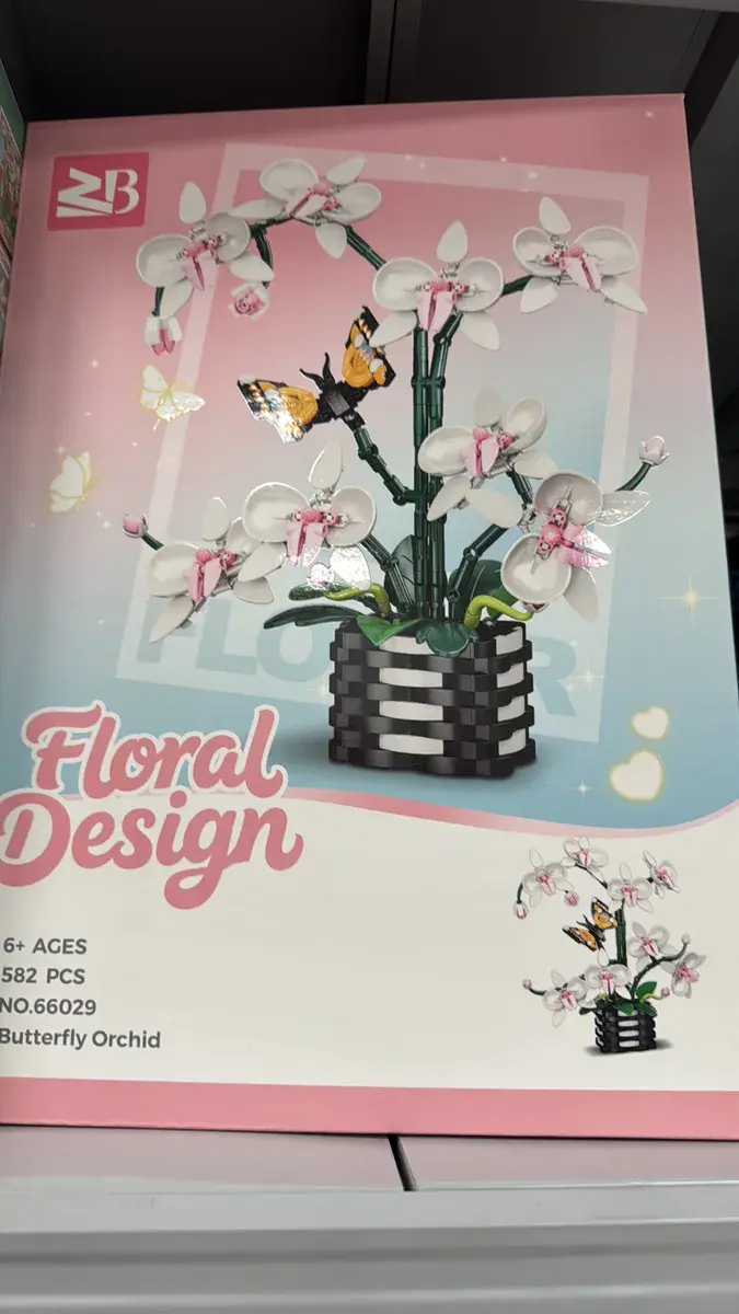 Floral Design Klocki Motyl Orchidea 582 elementy dla dzieci 6+