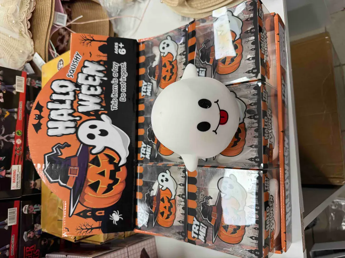 Halloween Squishy Biały Duch Antystresowy Zabawka 6 szt