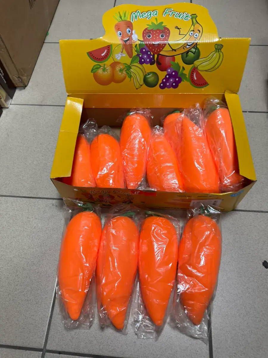 Mega Fruit Pomarańczowa Marchewka Antystresowa 12 sztuk