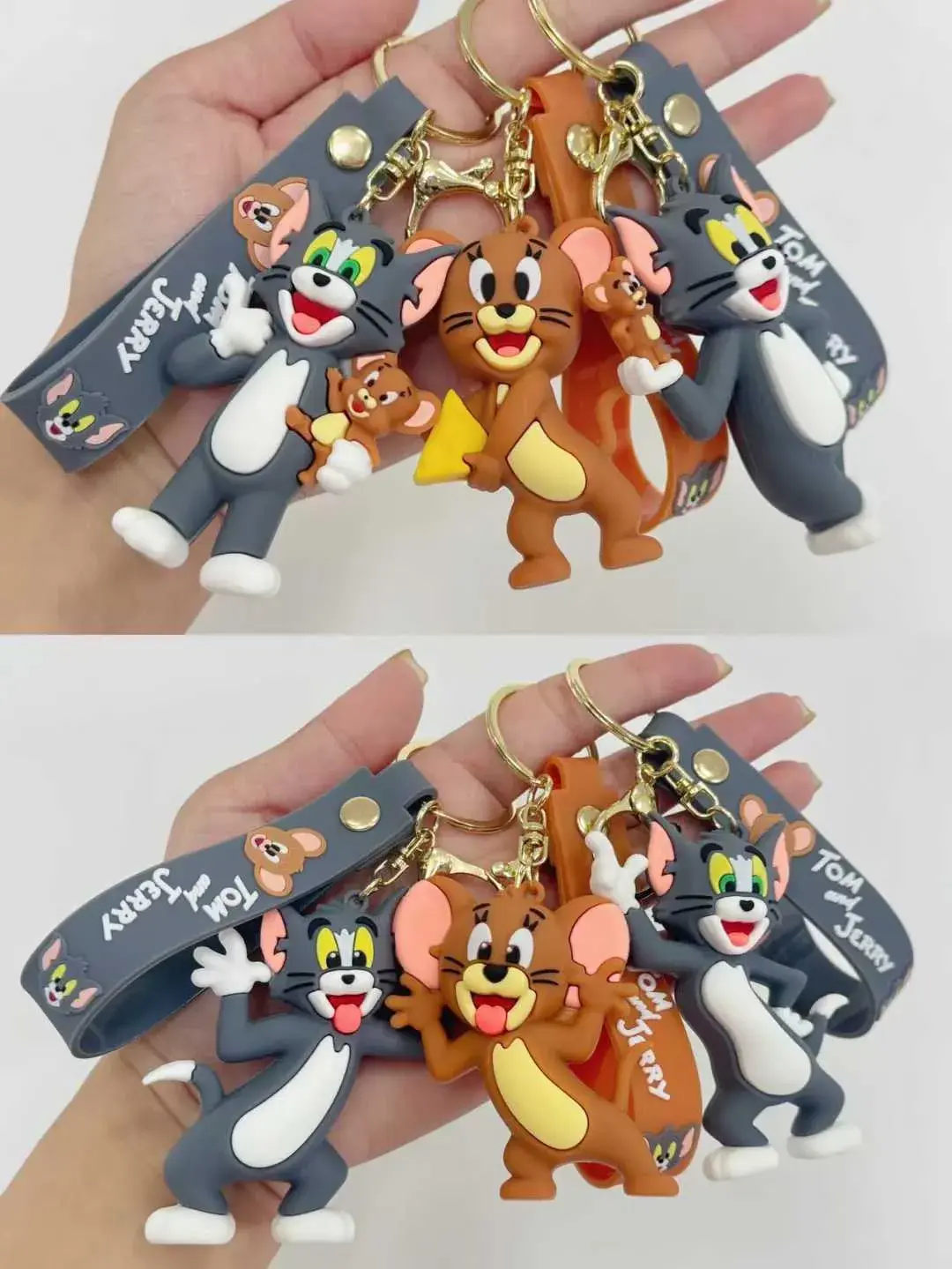 Brelok Tom i Jerry figurka 3D z zawieszką