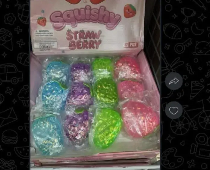 Squishy Truskawka Miękka Antystresowa Zabawka 12 szt