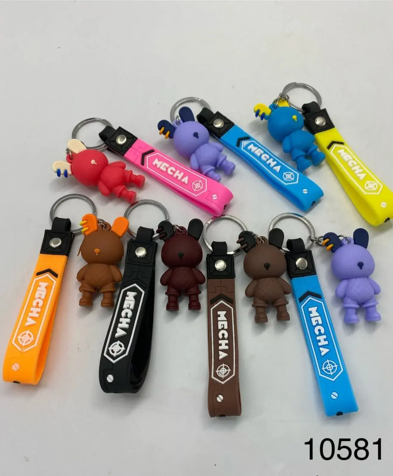 Brelok Mecha Króliczek PVC Wielokolorowy