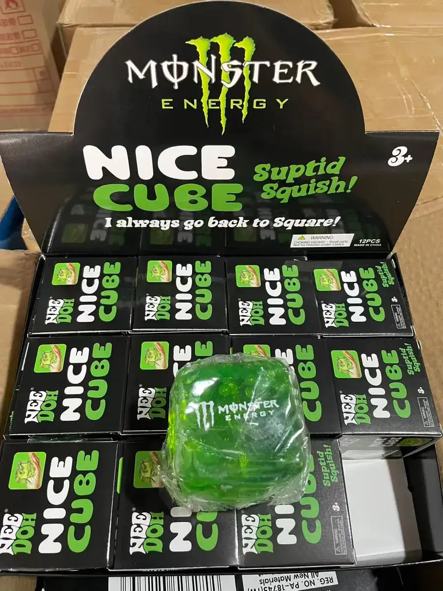 Monster Energy Nice Cube zielona kostka antystresowa 3+