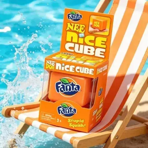 Fanta Pomarańczowa Kostka Antystresowa Squish 3+