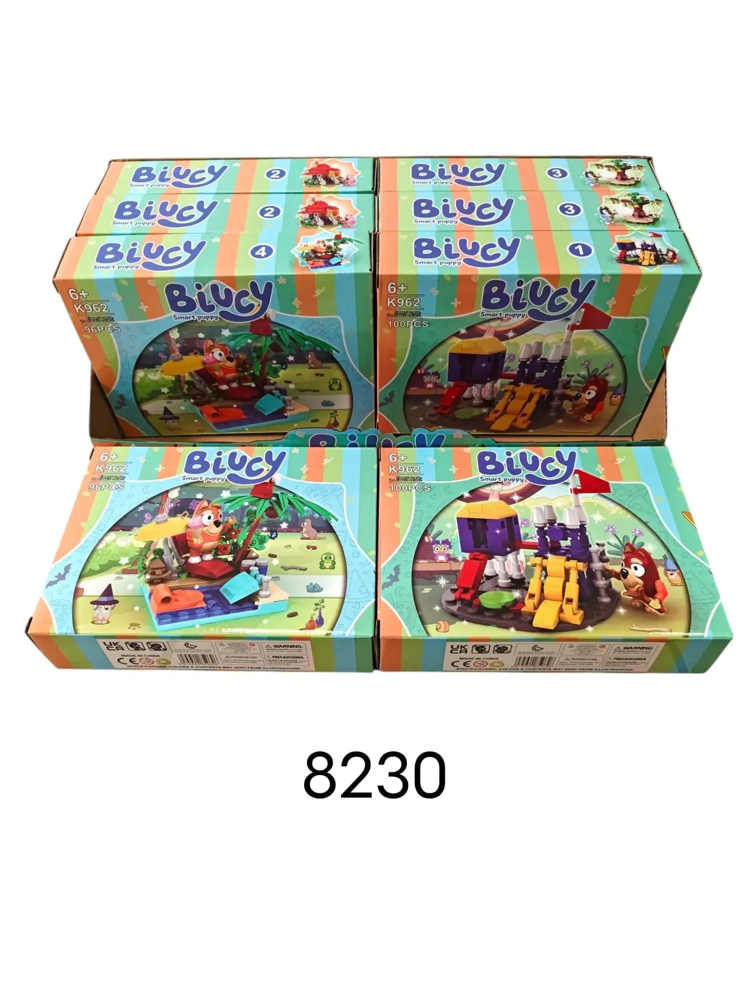 Klocki Biucy Smart Puppy Zestaw 96-100el 8 szt.