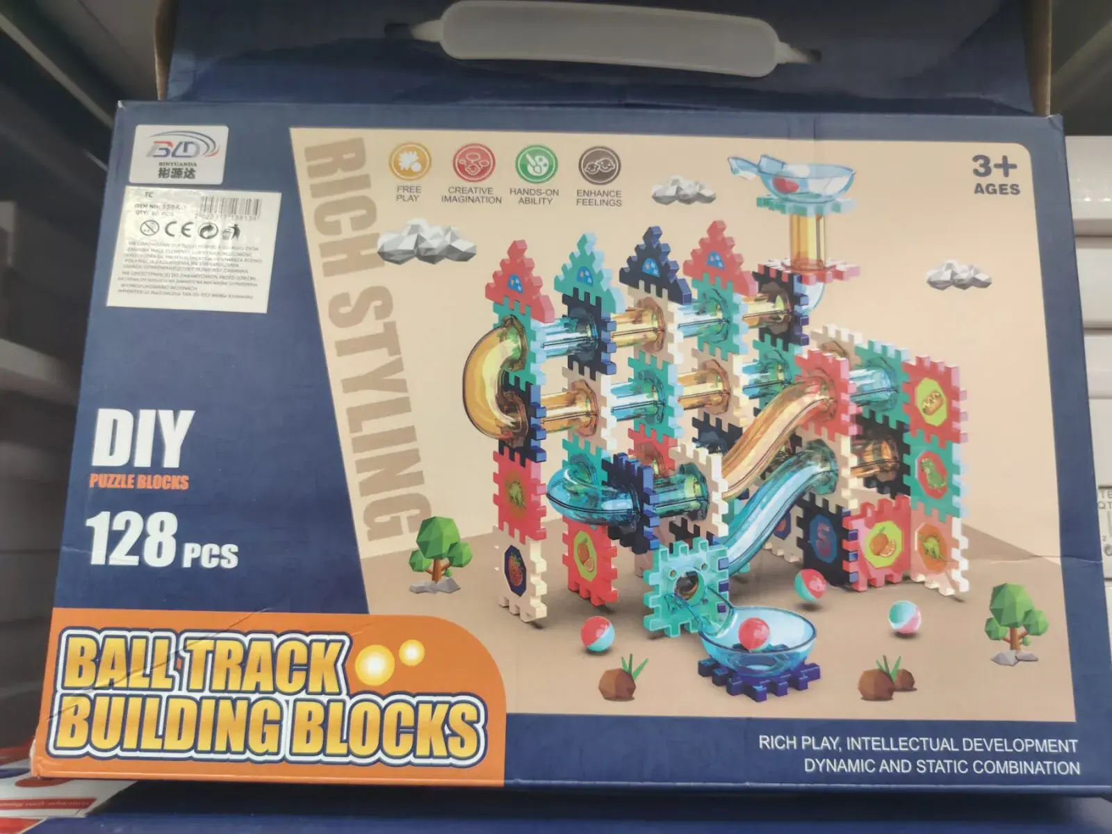 Zabawki Ba Track Building Block 128PCS Ball Track