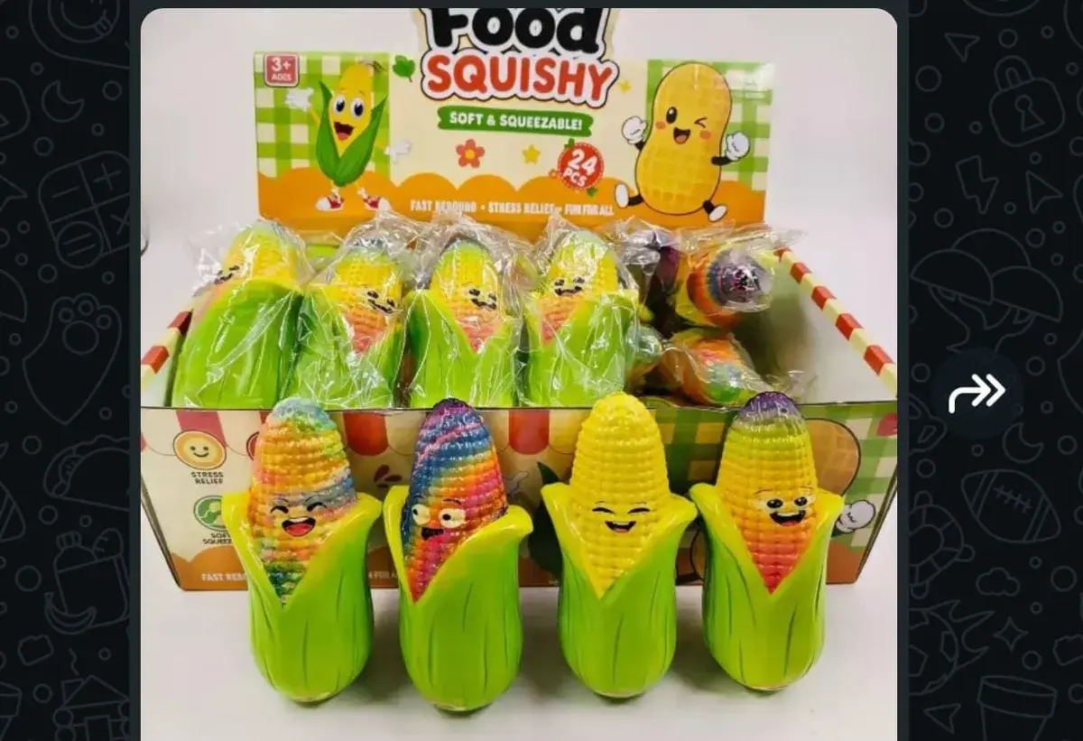 Kolorowa kukurydza antystresowa Food Squishy miękka zabawka