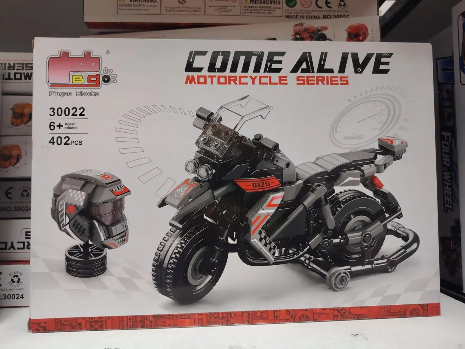 Zestaw klocków Come Alive Motorcycle 402 czarne 30232