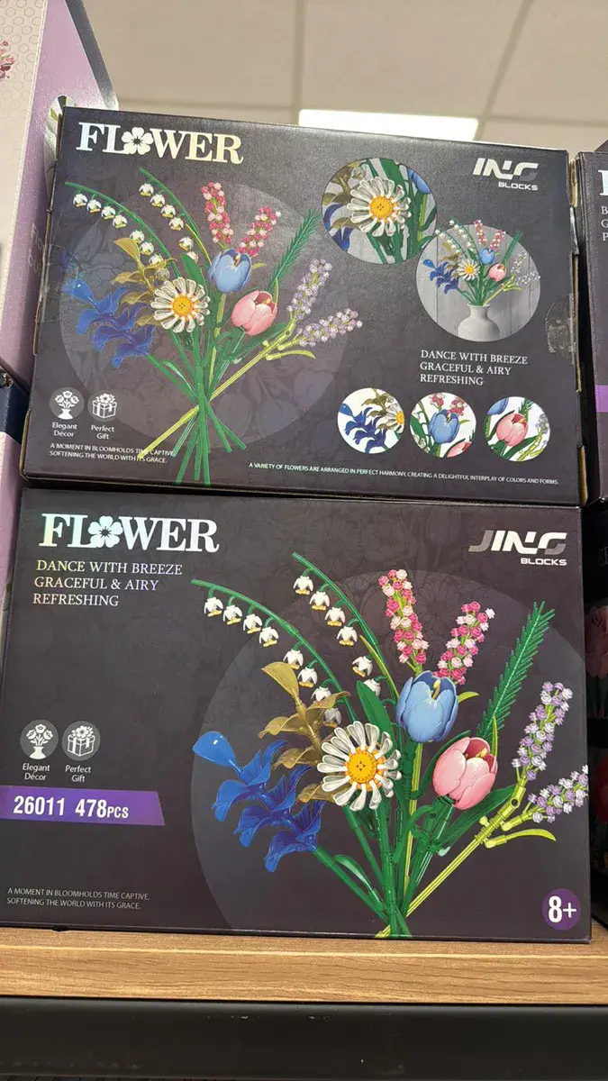 Flower Klocki Bukiet Kwiatów 478 elementów zestaw kreatywny