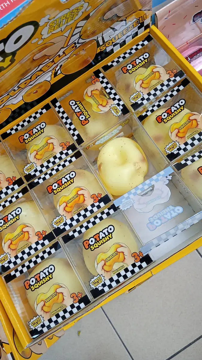 Potato Squishy Antystresowa Gniotka Miękka Żółta 3+