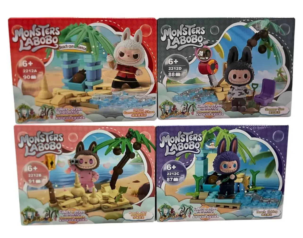 Klocki Labubu Monsters Labobobo - zestaw figurek z blokami