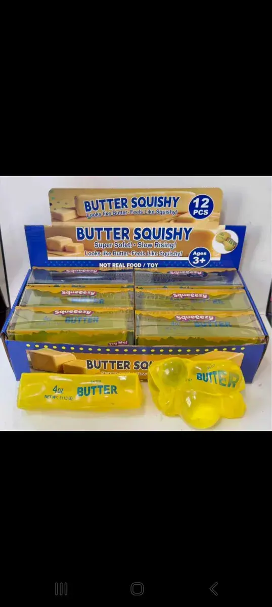 Butter Squishy Antystresowa Gniotka Żółta 4oz 113g