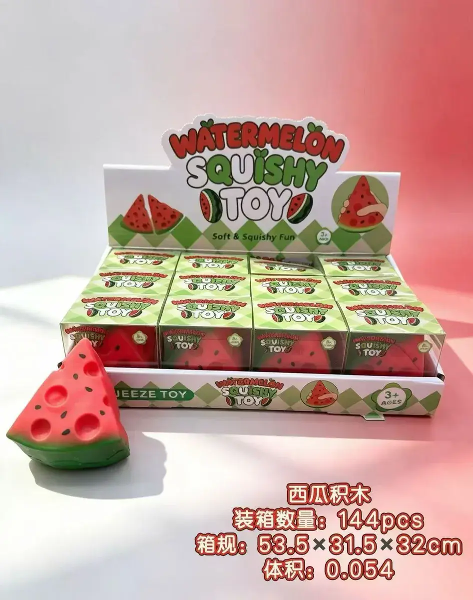 Watermelon Squishy Toy miękka zabawka arbuzowa antystresowa