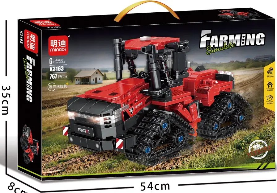 Klocki Farming Simulate Traktor Czerwony 767 elementów