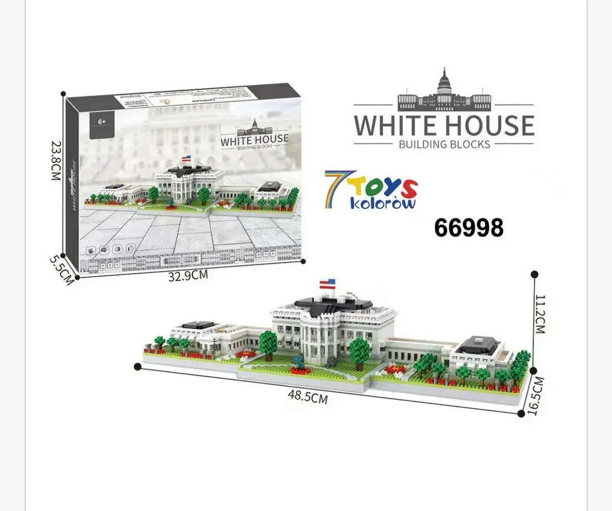 Klocki White House budowla 48,5x16,5x11,2 cm 3 szt