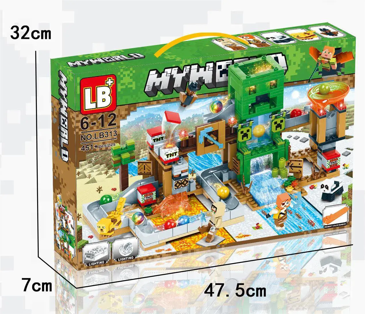 Zestaw klocków LB My World Minecraft 451+ PCS 6-12 lat