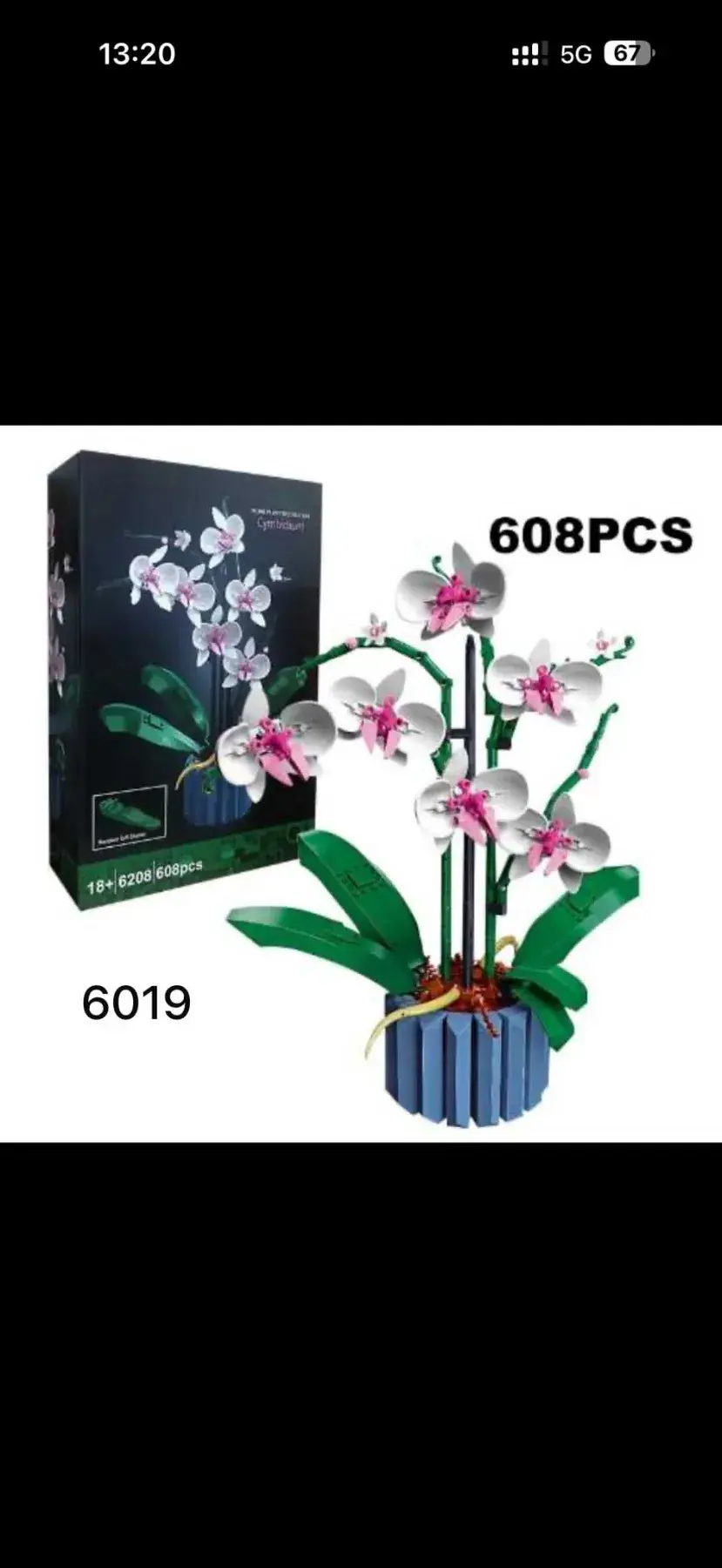 Klocki Kwiaty Orkidea 608PCS