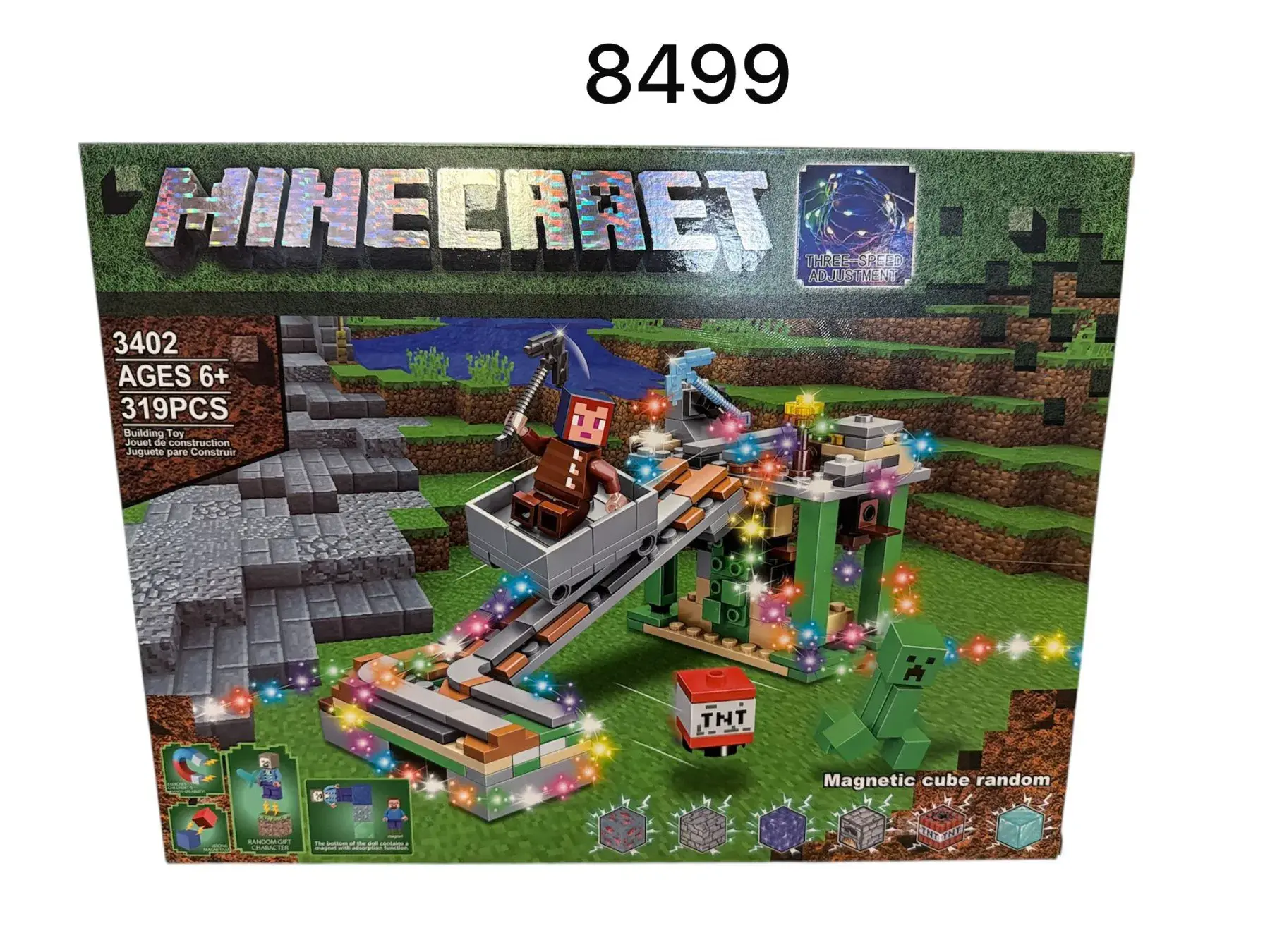 Klocki Minecraft Magnetic Cube 319 PCS 30402 8+