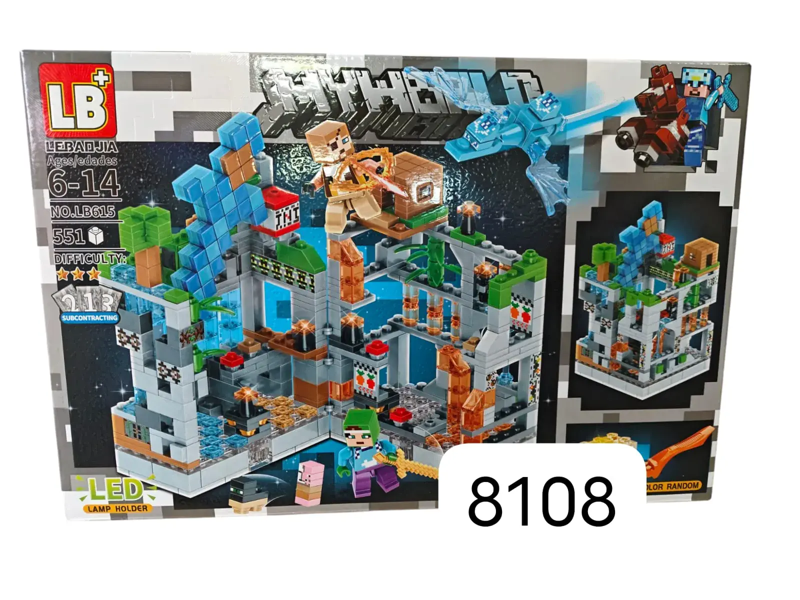 Klocki Minecraft LED LB 8108 6-14 lat