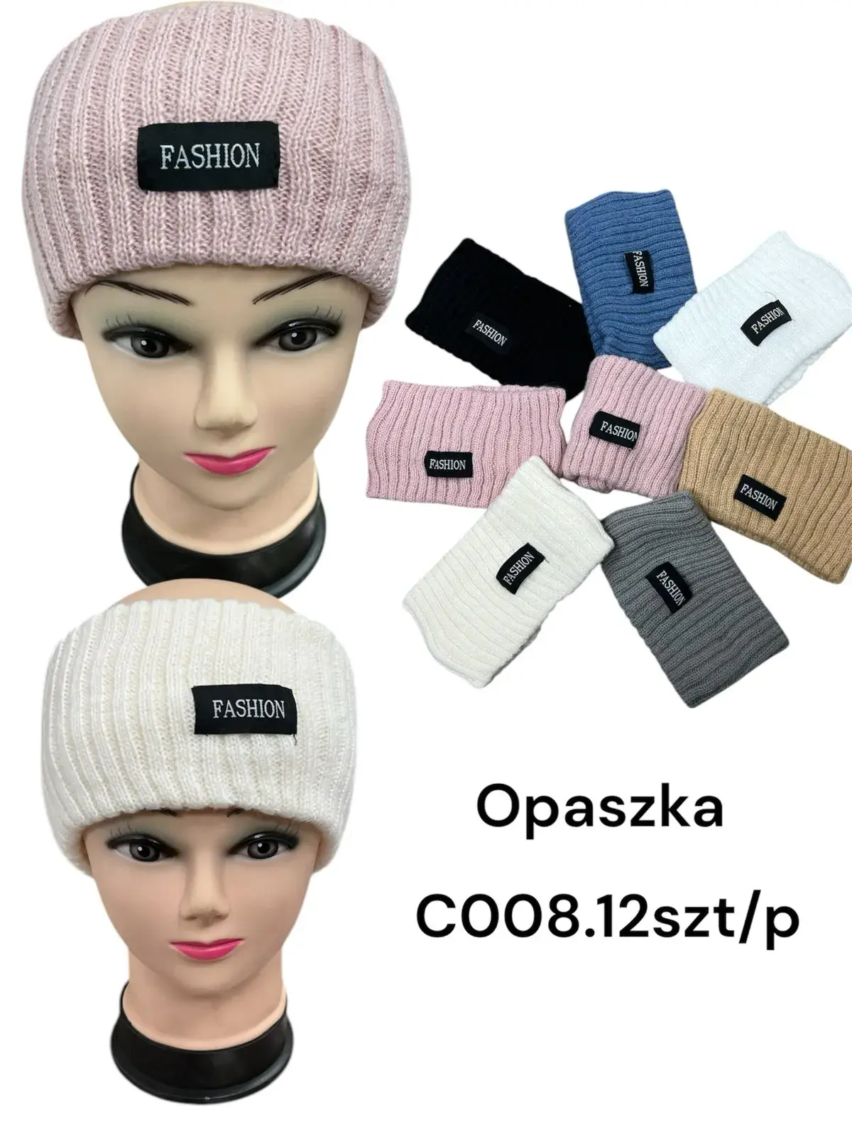 Opaski damskie nauszniki CO08.12 szt/pak