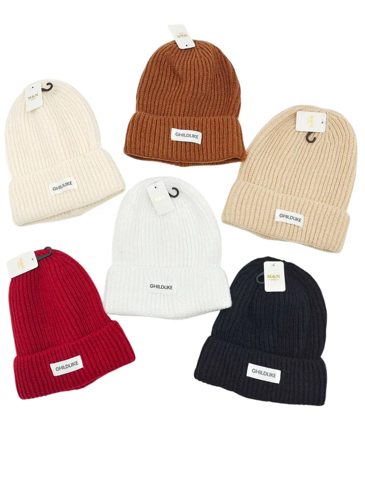 Czapki damskie beanie Guodao 6 kolorów