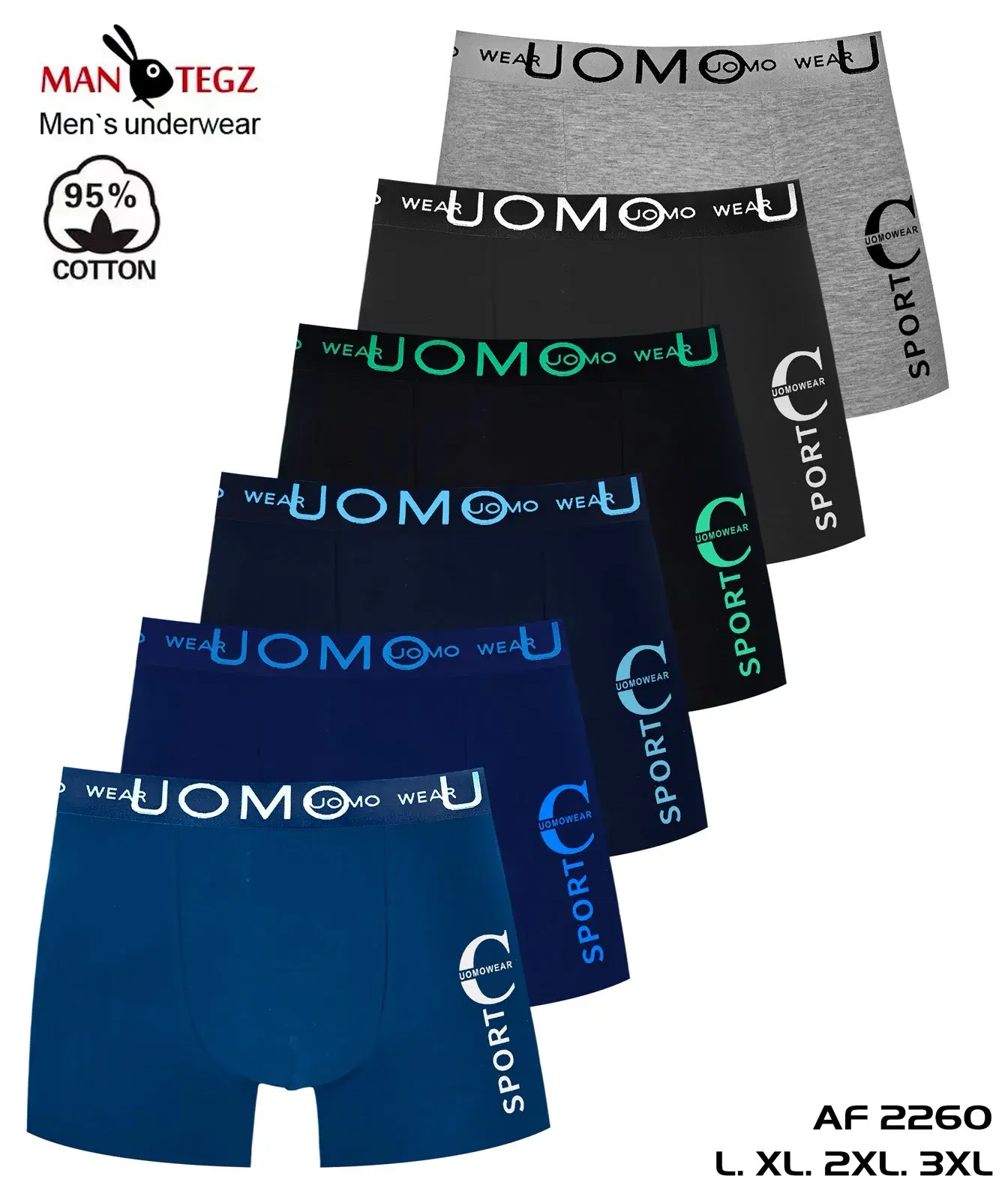 Bokserki męskie Wearmo 95% bawełna L-XL-XXL-3XL AF2260