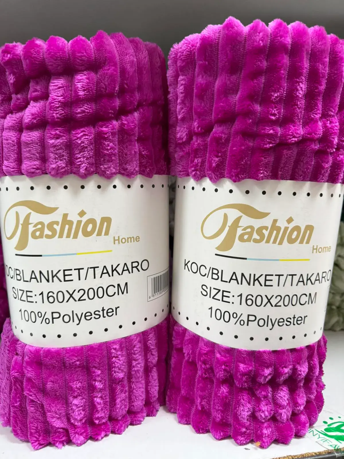 KOCE 160x200 cm 100% Poliester Fioletowe