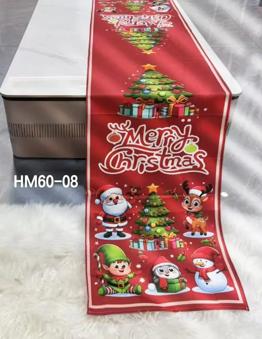 Świąteczne Bieżniki Stołowe 85x85cm Czerwone HM60-08
