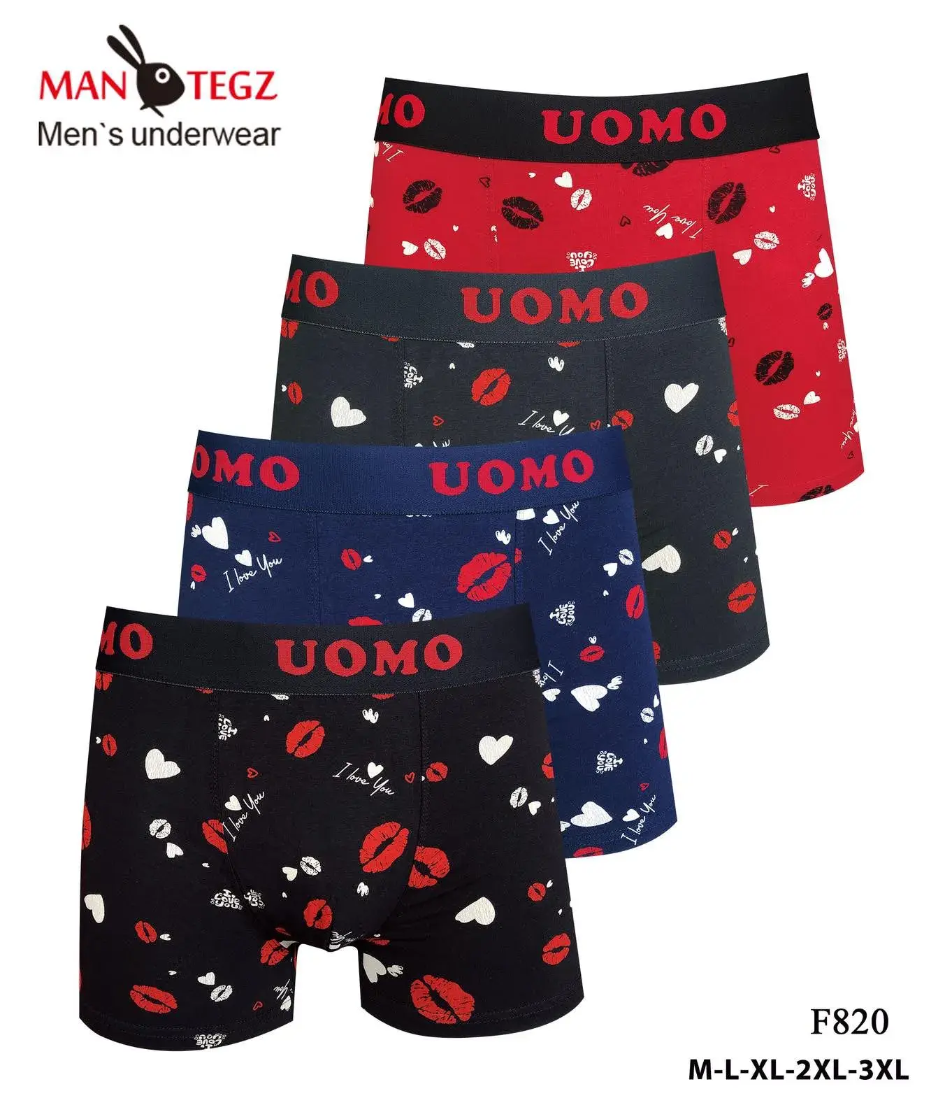 Bokserki męskie UOMO 4 szt M-L-XL-XXL F820