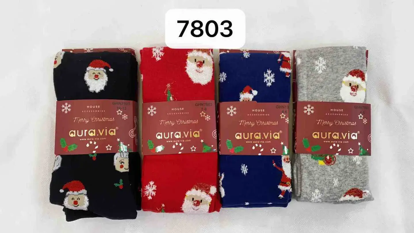 Rajstopy dziecięce świąteczne Tiny Auravia 7803