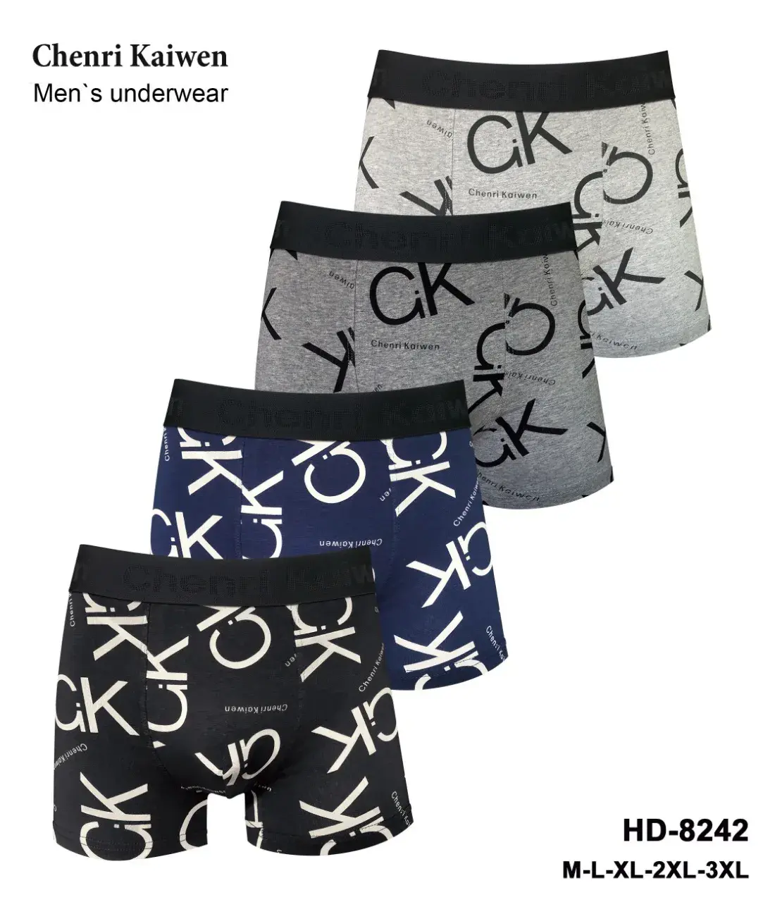 Bokserki męskie Chenri Kaiwen CK wzór 4 szt M-L-XL-XXL