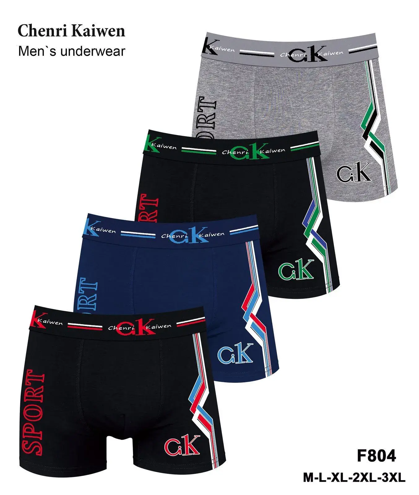 Bokserki męskie Chenri Kaiwen M-L-XL-XXL-XXL F804