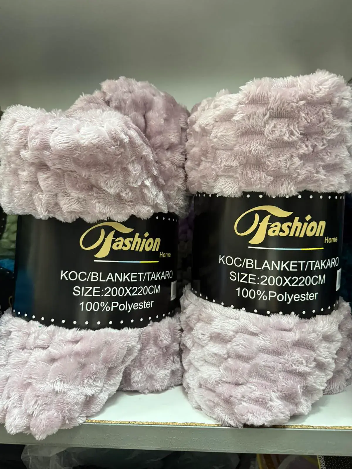 KOCE 200x220cm 100% Poliester Fason Fashion Szary