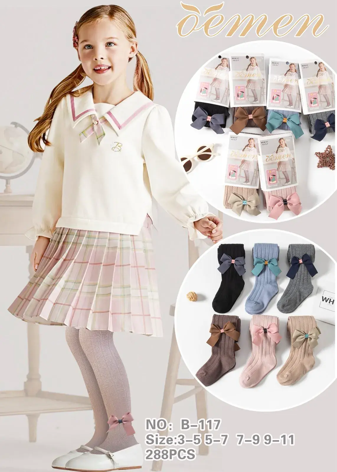 Rajstopy dla dzieci DEMENEMEN No. B-11 rozma. kolory