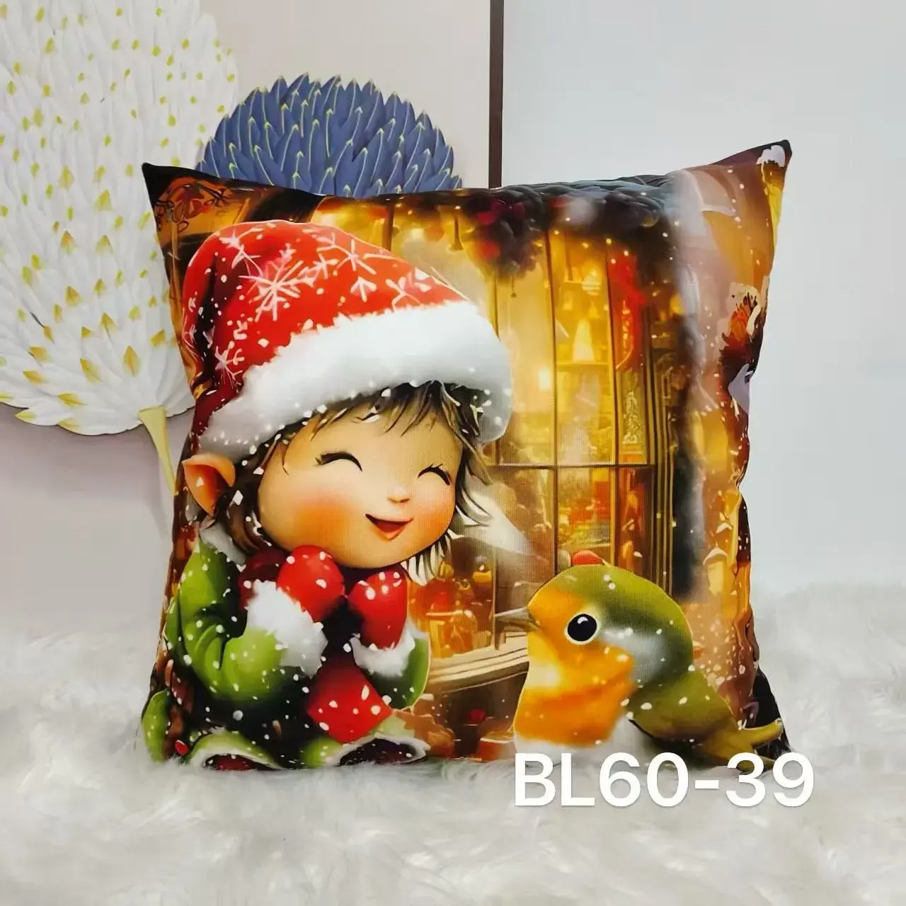 Poszewka Świąteczny Elf 40x40cm BL60-39