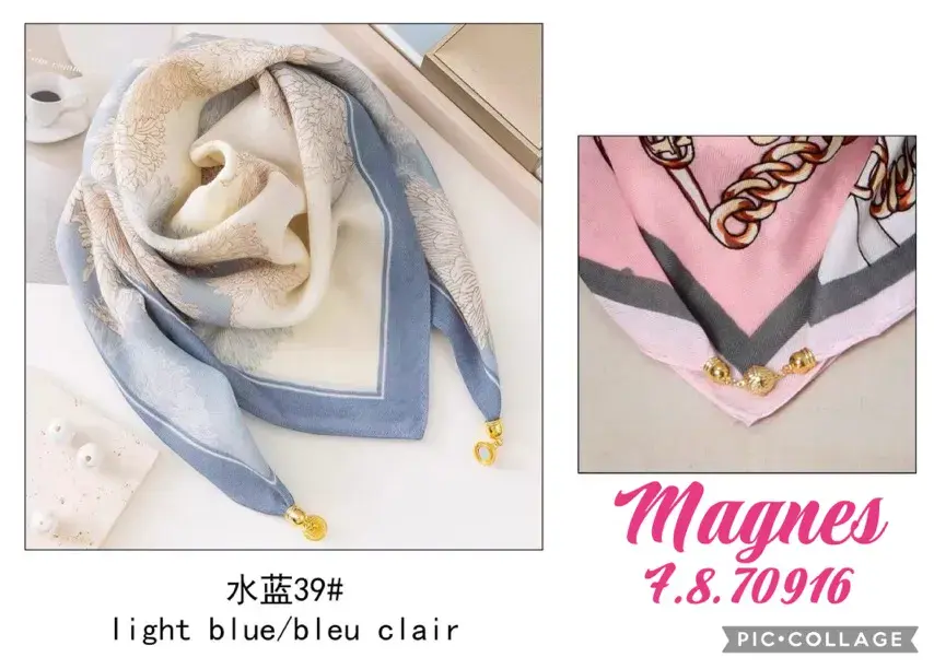 Chusta Damska Magnesnes Light Blue Clair