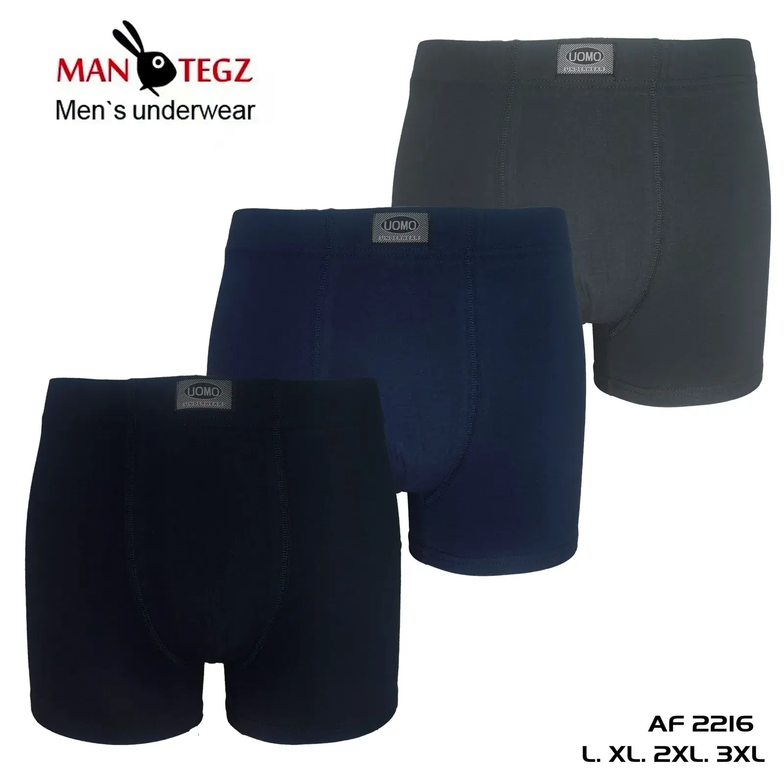 Bokserki męskie TEGZ 3 szt L XL 2XL