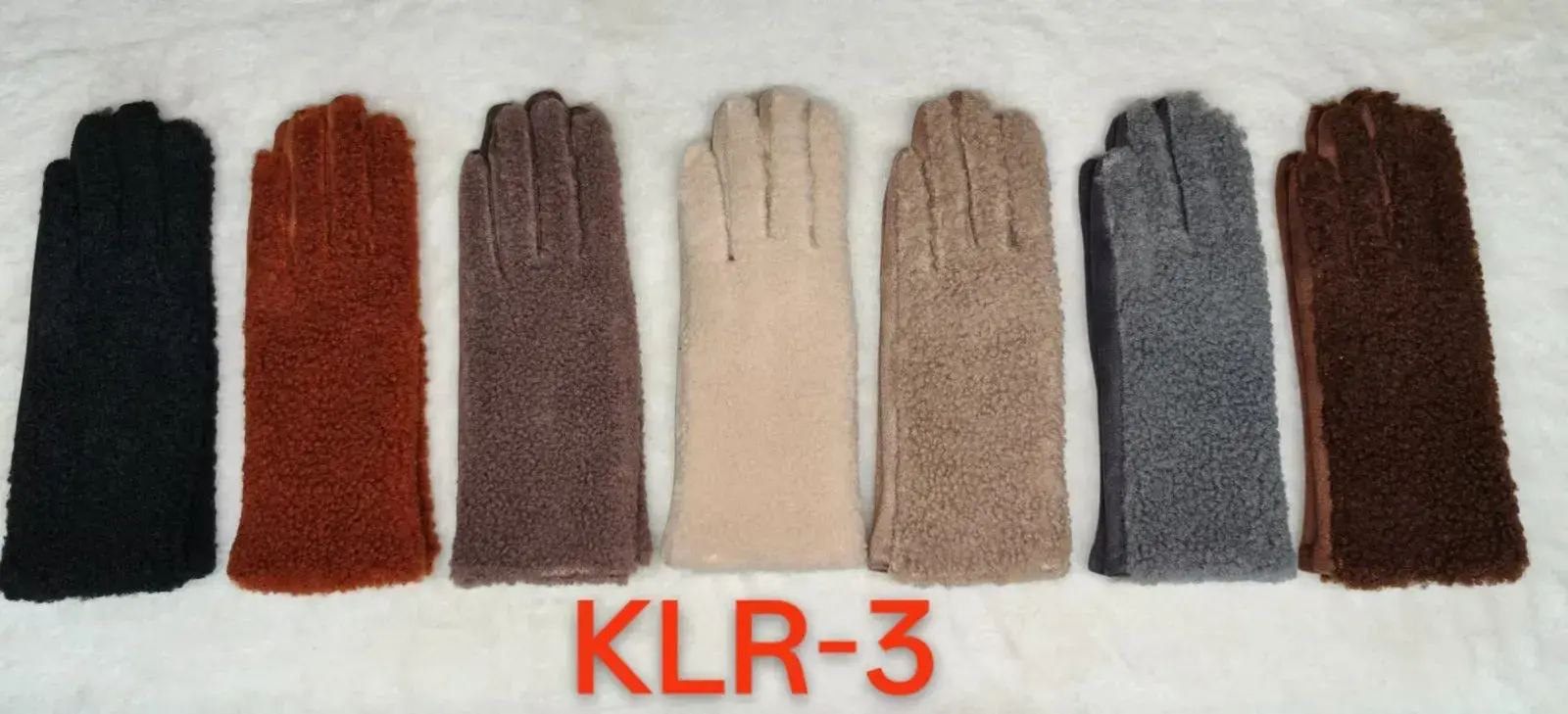 Rękawiczki damskie futrzane KLR-3 6 kolorów