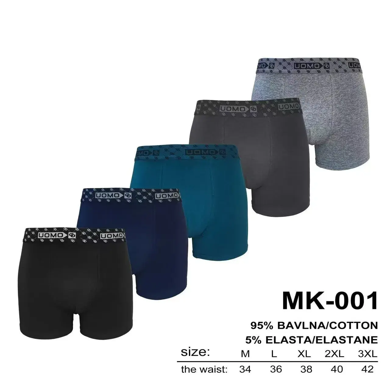 Boserki męskie JOMO 95% bawełna elastan M-3XL MK-001