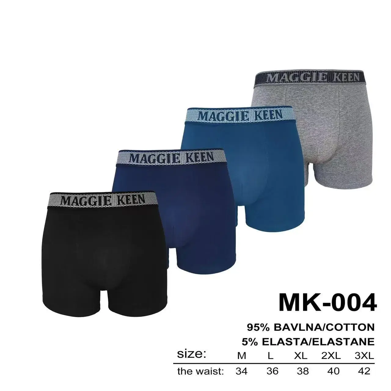 Boserki męskie Maggie Keen MK-004 95% bawełna 5% elastan