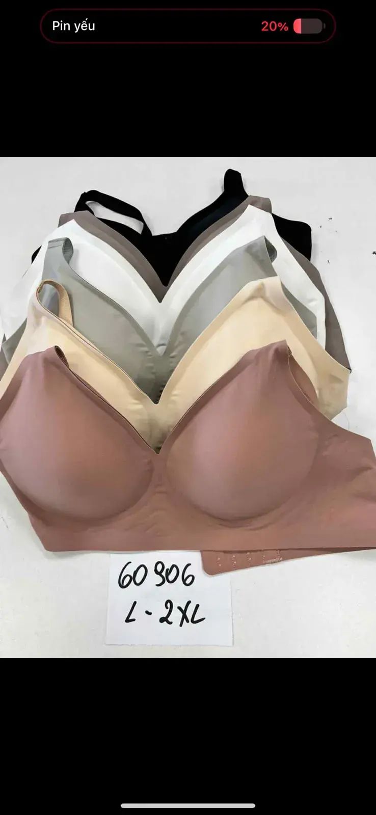 Biustonosze damskie bezszwowe 60-90L-XL