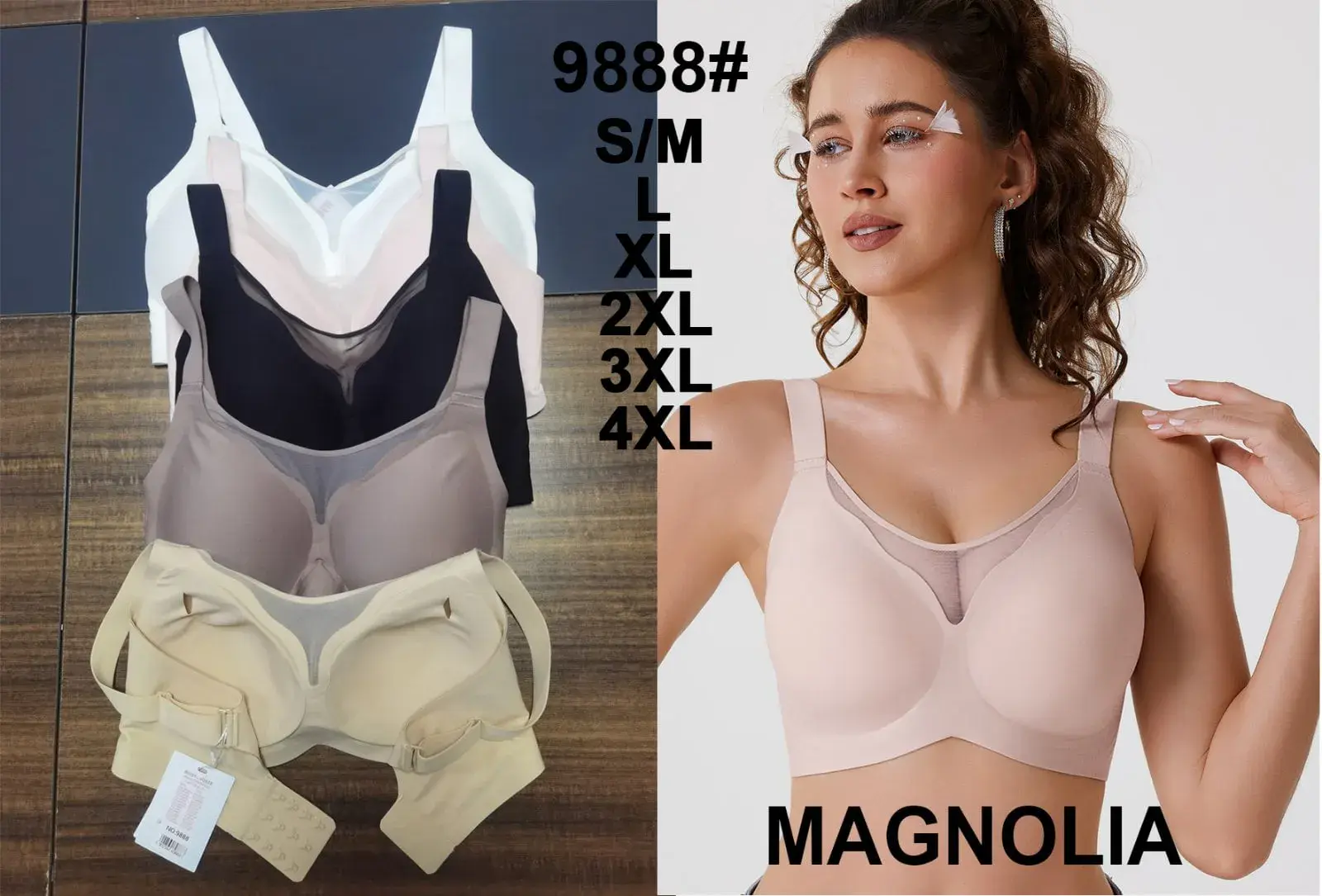 Biustonosze damskie Magnoliia S/M L XL 2XL 3XL 4XL